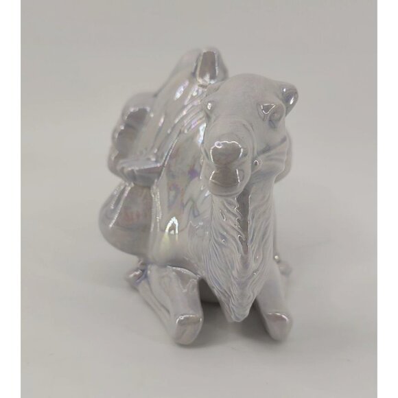 Vintage Holland Mold Iridescent White Nativity Camel Laying Figurine - Picture 4 of 6